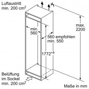 Constructa CK587VSE0, Einbau-K�hl-Gefrierkombination, EEK: E, mit 5 Jahren Garantie!