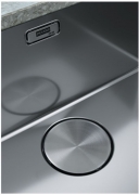 Franke Mythos MYX 211, Flachrand, Edelstahl geb�rstet, Becken links, 127.0642.076