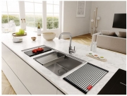 Franke Mythos MYX 211, Flachrand, Edelstahl geb�rstet, Becken links, 127.0642.076