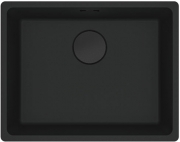 Franke Maris MRG 210/110-52 Fragranit+, fl�chenb�ndig Unterbau, Drehknopfventil, Black Matt - Black Collection, 114.0659.121