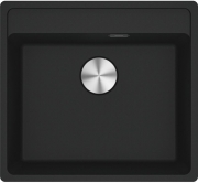 Franke Maris MRG 210/110-52 A Fragranit+, fl�chenb�ndig Unterbau, Armaturenbank, Druckknopfventil, Black matt, 114.0659.058