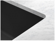 Franke Maris MRG 210/110-72 A Fragranit+, fl�chenb�ndig Unterbau, Armaturenbank, Drehknopfventil, Black Matt-Black Collection, 114.0659.151