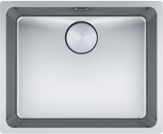 Franke Mythos MYX 110-50 Unterbaubausp�le Edelstahl, Integralablauf, Handbet�tigung, 122.0658.055