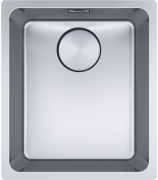 Franke Mythos MYX 110-34 Unterbaubausp�le Edelstahl, Integralablauf, Handbet�tigung, 122.0658.057