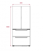 Teka RFD 77820 GBK EU, K�hl-Gefrierkombination French Door, 190 cm, 113430004, mit 5 Jahren Garantie!