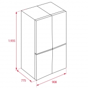 Teka RMF 77920 SS EU, Side by Side K�hl-Gefrierkombination, Edelstahl Finish, 194 cm, 113430009, mit 5 Jahren Garantie!