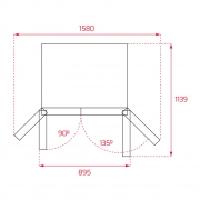 Teka RLF 74920 SS EU, Side by Side K�hl-Gefrierkombination, Edelstahl, 179 cm, 113430011, mit 5 Jahren Garantie!