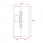 Teka RLF 74920 SS EU, Side by Side K�hl-Gefrierkombination, Edelstahl, 179 cm, 113430011, mit 5 Jahren Garantie!