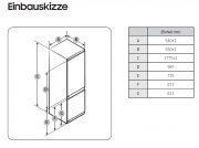 Samsung BRB26615FWW/EG, Einbau-K�hl-/Gefrierkombination, weiss, 177,5 cm, Mit 5 Jahren Garantie!