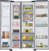 Samsung RS6HA8891SL/EG, Side-by-Side, Edelstahl Look, K�hl-/Gefrierkombination, Mit 5 Jahren Garantie!