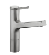 KWC Ava 2, Einhebelmischer edelstahlfinish, Hochdruck Schlauchbrause, 5022186