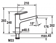 KWC Ava 1, Einhebelmischer edelstahlfinish, Hochdruck, 5022185