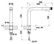 LINEA Turno Solo, Einhebelmischer chrom, Niederdruck, 5011283