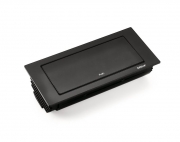 Naber Evoline� BackFlip USB A Einbausteckdose schwarz lackiert, 8031164