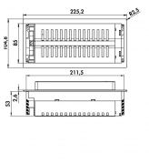Naber Evoline� BackFlip USB A Einbausteckdose Glas schwarz, 8031165