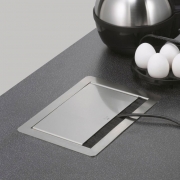 Naber Evoline� FlipTop Push Einbausteckdose Edelstahl, 8031160