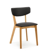 Naber Lea 1K, Stuhl, Gestell Eiche, Bezug schwarz, 3037137