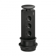 Naber Evoline� Port 1, Energiebox versenkbar, schwarz matt, 8031174