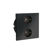 Naber Duplex E, Steckdosenelement schwarz matt, 7054005