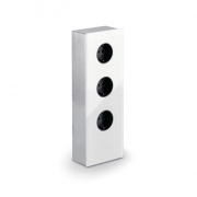 Naber Mira Glas USB A, Steckdosenelement Edelstahl Glas weiss, 7053056