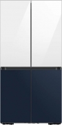 Samsung RF65A96768A/EG, French Door K�hl-/Gefrierkombination, Clean White & Clean Navy, 183 cm, Mit 5 Jahren Garantie!