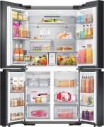 Samsung RF65A96768A/EG, French Door K�hl-/Gefrierkombination, Clean White & Clean Navy, 183 cm, Mit 5 Jahren Garantie!