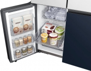 Samsung RF65A96768A/EG, French Door K�hl-/Gefrierkombination, Clean White & Clean Navy, 183 cm, Mit 5 Jahren Garantie!