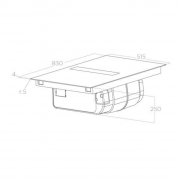 Elica Nikolatesla Fit XL BL/A/83 Muldenl�ftung, Induktion, schwarz, Abluft, PRF0179476. 5 Jahre Garantie!