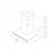 Elica ADLE BLIX/A/60 Wandhaube Edelstahl, PRF0181770. Mit 5 Jahren Garantie!