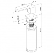 Villeroy & Boch Seifenspender, schwarz matt, 92362006