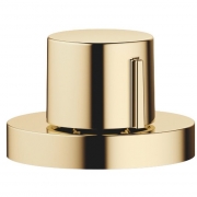 Dornbracht Exzenterbet�tigung mit runder Rosette, mit Drehknopf, Messing, 10710970-09