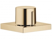 Dornbracht Exzenterbet�tigung mit Drehknopf, (eckige Rosette) Messing, 10711970-09