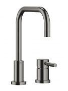 Dornbracht Meta.02 Einhebelmischer, Zweilochbatterie, Hochdruck, Dark Platinum geb�rstet, 32800625-99