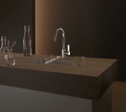 Dornbracht Tara Ultra Einhebelmischer, Bar Tap, Hochdruck, Chrom geb�rstet, 33805875-93