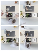 Dornbracht Tara Ultra Pivot Einhebelmischer, Hochdruck, Chrom geb�rstet, 33845875-93