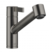 Dornbracht Eno Pull-Out Einhebelmischer mit Brausefunktion, Hochdruck, Dark Platinum geb�rstet, 33870760-99