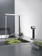 Dornbracht Lot Einhebelmischer, Zweilochbatterie + Profibrausegarnitur, Hochdruck, Chrom, 32843680-00+27784970-00