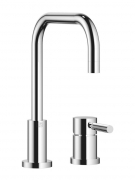Dornbracht Meta.02 Einhebelmischer Zweilochbatterie + Sp�lbrausegarnitur, Hochdruck, Messing geb�rstet, 32800625-28+27721970-28