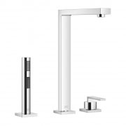 Dornbracht Lot Einhebelmischer, Zweilochbatterie + Sp�lbrausegarnitur, Hochdruck, Chrom, 32800680-00+27722970-00