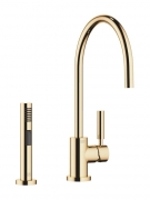 Dornbracht Tara Classic Einhebelmischer + Sp�lbrausegarnitur, Hochdruck, Messing, 33826888-09+27721970-09