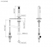 Dornbracht Tara Classic Einhebelmischer + Sp�lbrausegarnitur, Hochdruck, Messing geb�rstet, 33826888-28+27721970-28
