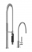 Dornbracht Tara Classic Einhebelmischer + Profibrausegarnitur, Hochdruck, Chrom, 33826888-00+27789970-00