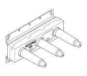 Dornbracht UP-Wandbatterie, Auslauf mittig, 3570097090