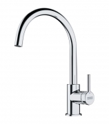 Franke Lina XL Einhebelmischer, Hochdruck Festauslauf, Chrom, 115.0626.018