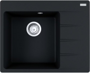 Franke Centro CNG 611-62 A Fragranit DuraKleen Plus, Becken links, Farbe Onyx, 114.0627.656