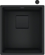 Franke Kubus 2 KNG 110-37 Fragranit+ Black matt - Black Collection, 125.0627.320, Unterbausp�le 45 cm, 125.0685.110