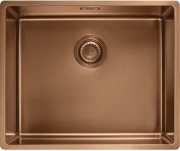 Franke Mythos Masterpiece BXM 210/110-50 Einbausp�le - SlimTop, Druckknopf rund, Copper, 127.0662.642