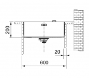Franke Mythos Masterpiece BXM 210/110-50 Einbausple - SlimTop, Handbettigung, Anthracite, 127.0672.129