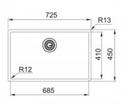 Franke Mythos Masterpiece BXM 210/110-68 Einbausp�le - SlimTop, Handbet�tigung, Anthracite, 127.0674.440