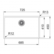 Franke Mythos Masterpiece Premium BXM 210/110-68 Einbausp�le - SlimTop, Druckknopf rund, Anthracite, 127.0676.885